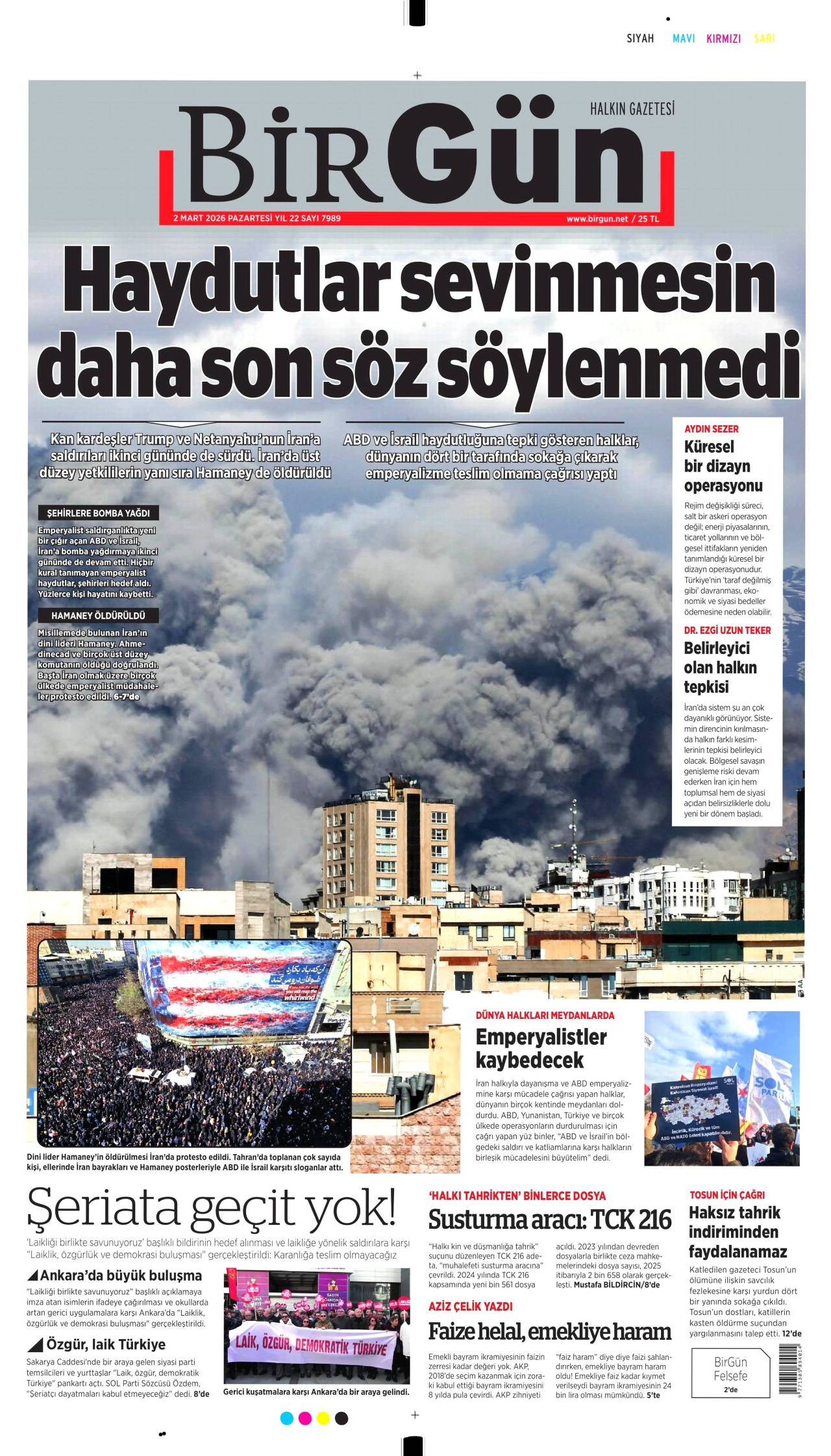 Birgün Gazete Manşeti