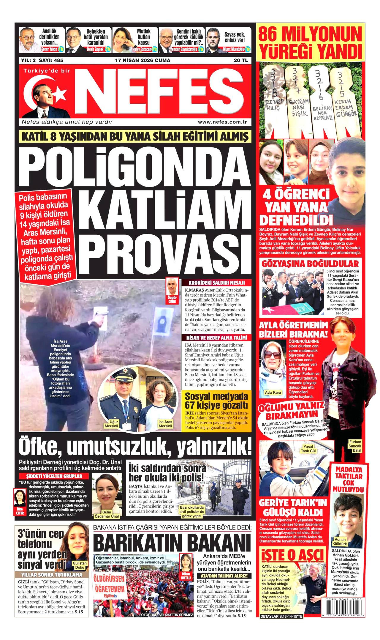 Nefes Gazetesi Gazete Manşeti