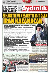 Aydınlık Gazete Manşeti