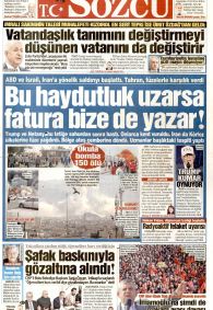 Sözcü Gazete Manşeti