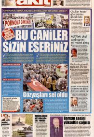 Yeni Akit Gazetesi Gazete Manşeti