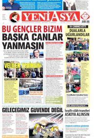 Yeni Asya Gazetesi Gazete Manşeti