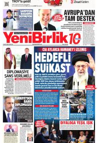 Yeni Birlik Gazete Manşeti