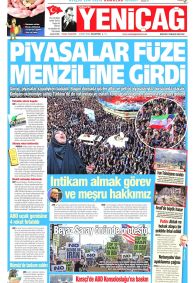 Yeniçağ Gazete Manşeti